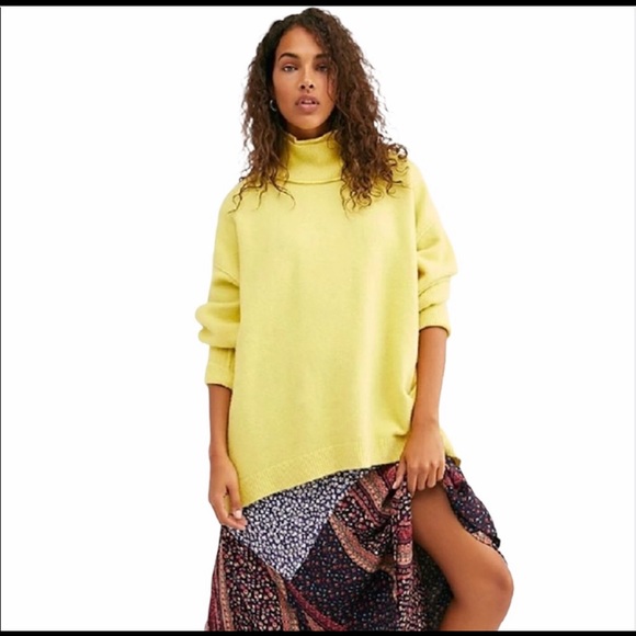 Oversized Mock Neck Sweater Xs 